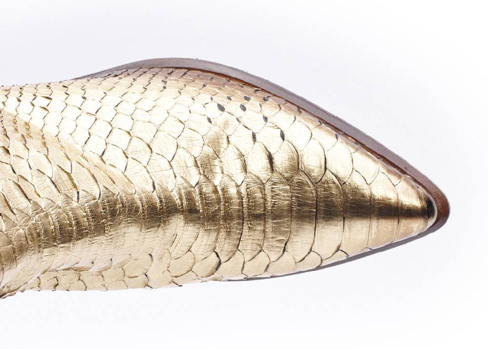 Jo Ghost Tronchetto Pitone Reticulatus Oro Outlet