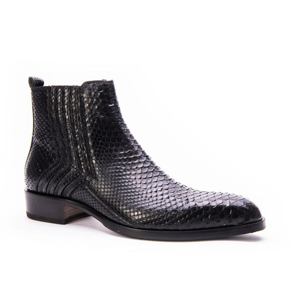 Jo Ghost Stivaletto nero in pitone 2014 Sconto