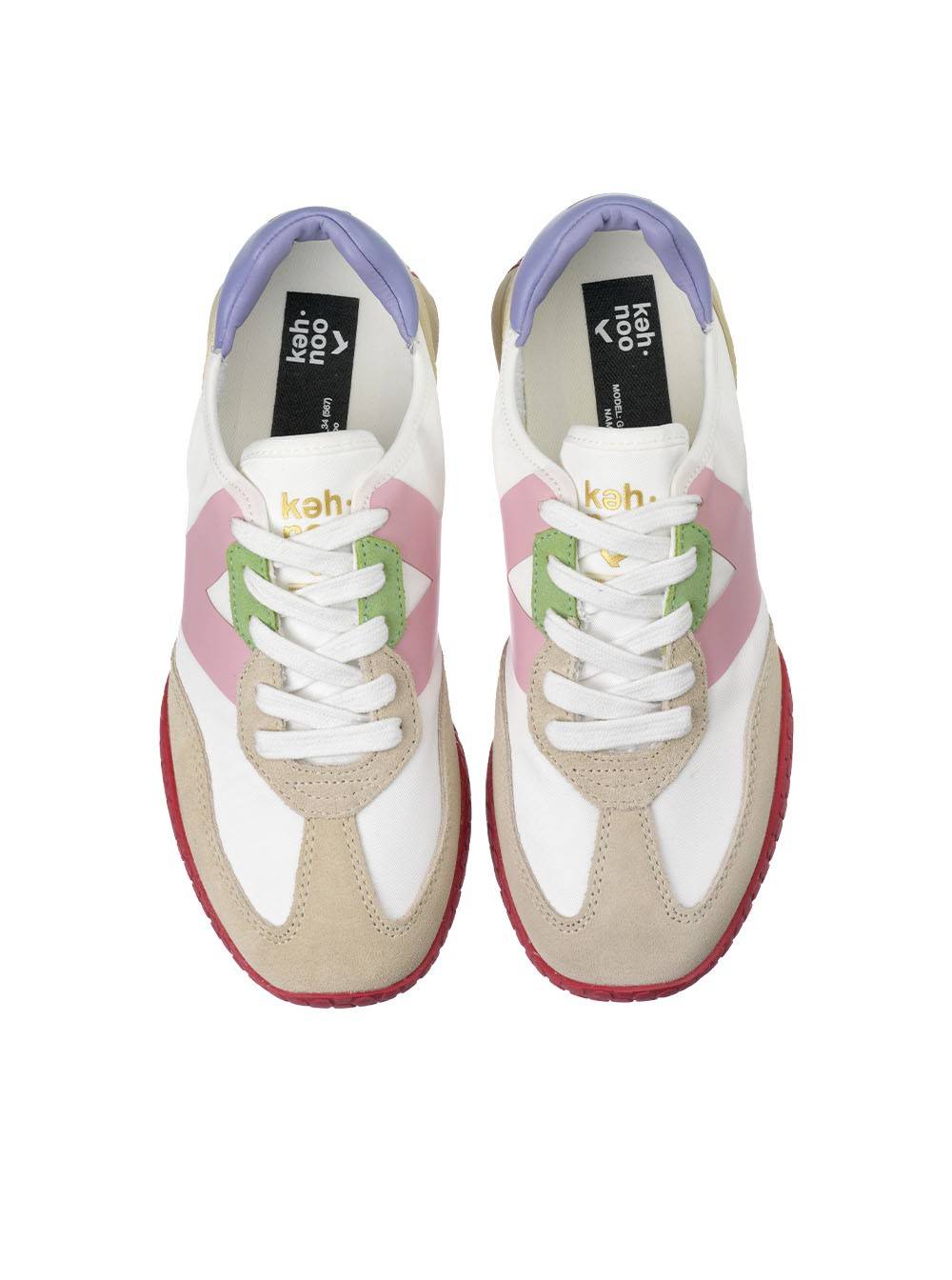 Kehnoo KW 9312 WHITE-PINK-LILLA Kehnoo KW 9312 WHITE-PINK-LILLA