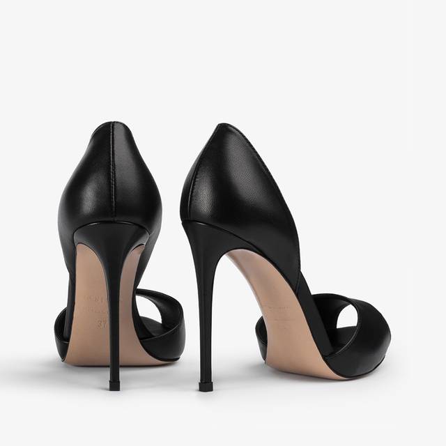 Le Silla Sandalo pelle nero Vendita Calda
