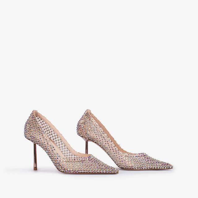 Le Silla Décolleté gioiello rete nude skin Saldi Di Fabbrica