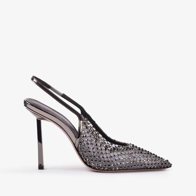 Le Silla Slingback gioiello rete peltro Negozio
