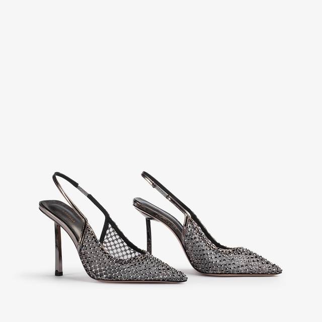 Le Silla Slingback gioiello rete peltro Negozio