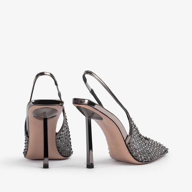 Le Silla Slingback gioiello rete peltro Negozio