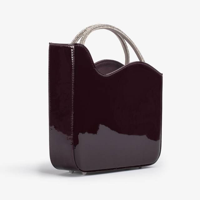 Le Silla Small bag vernice rossa cherry e Cristalli Qualità