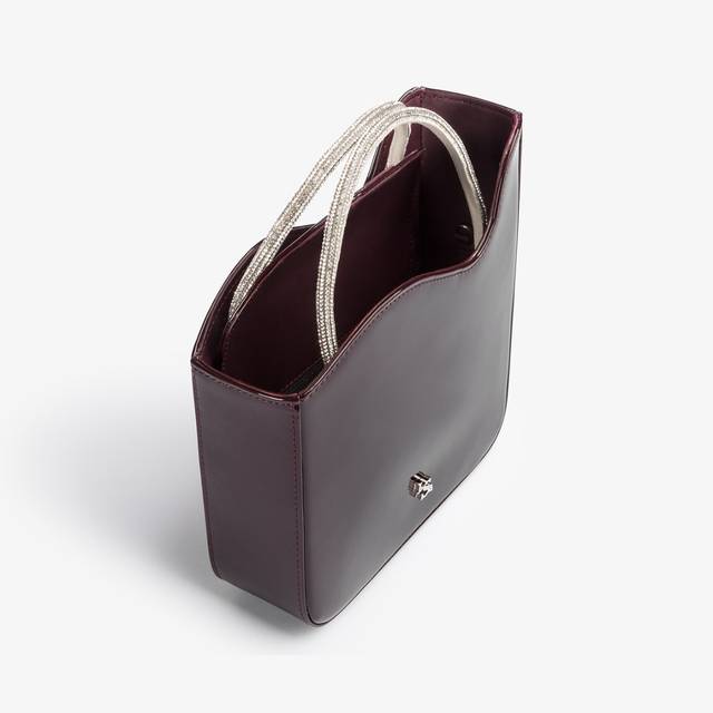 Le Silla Small bag vernice rossa cherry e Cristalli Qualità