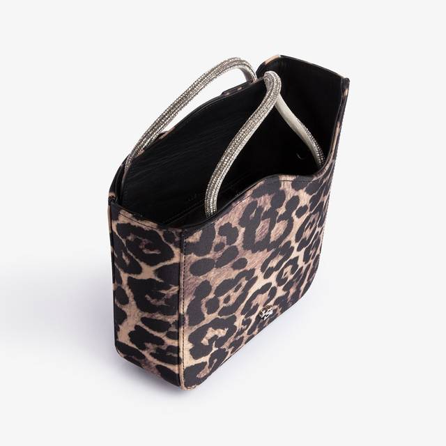 Le Silla Small bag raso leopardato e Cristalli Soddisfazione Garantita