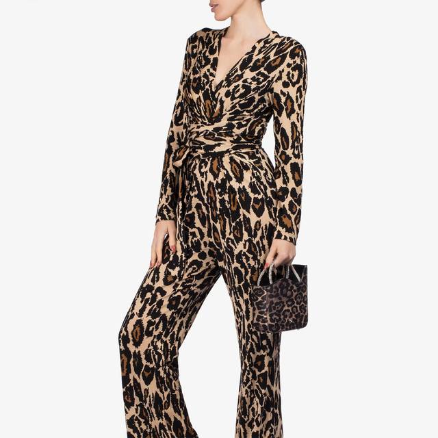 Le Silla Small bag raso leopardato e Cristalli Soddisfazione Garantita