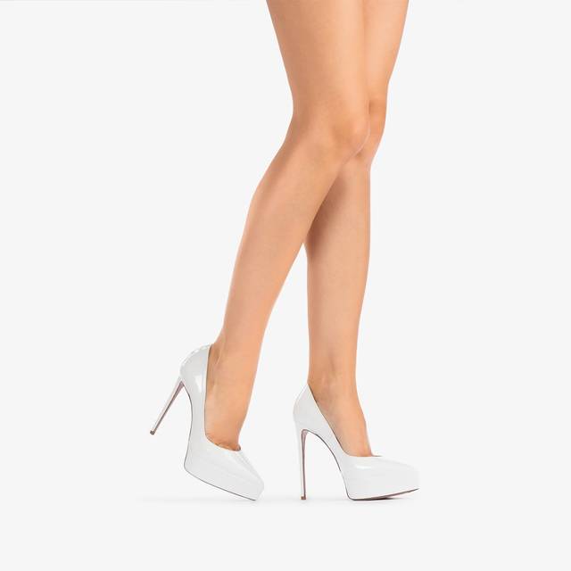 Le Silla Décolleté con plateau vernice bianca carta Affare Del Giorno