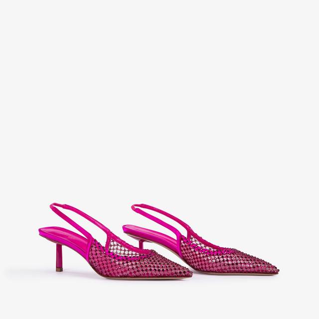 Le Silla Slingback gioiello rete fucsia bouganville Convenienza