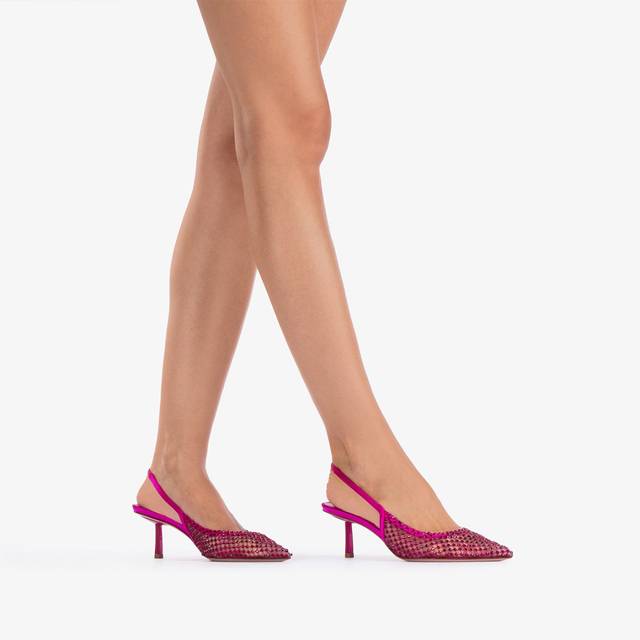 Le Silla Slingback gioiello rete fucsia bouganville Convenienza