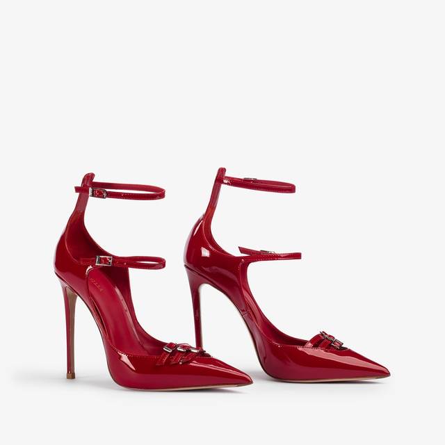 Le Silla Décolleté con listini vernice rossa Saldi