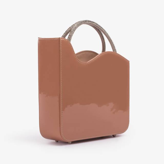 Le Silla Small bag vernice nude phard e Cristalli Negozio