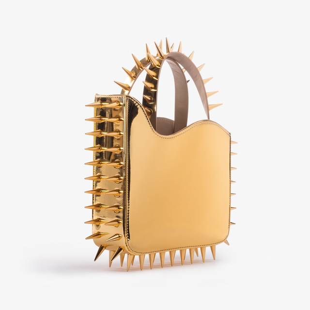 Le Silla Small bag metallizzata oro pepita con borchie Black Friday