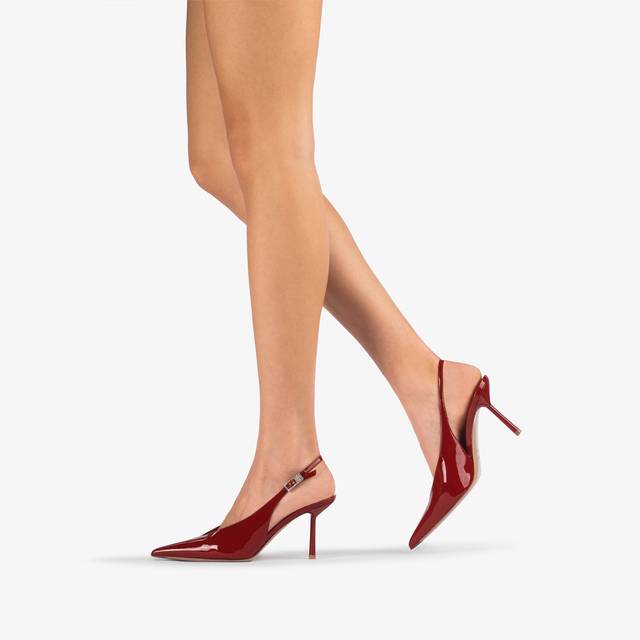 Le Silla Slingback vernice rossa Vendita