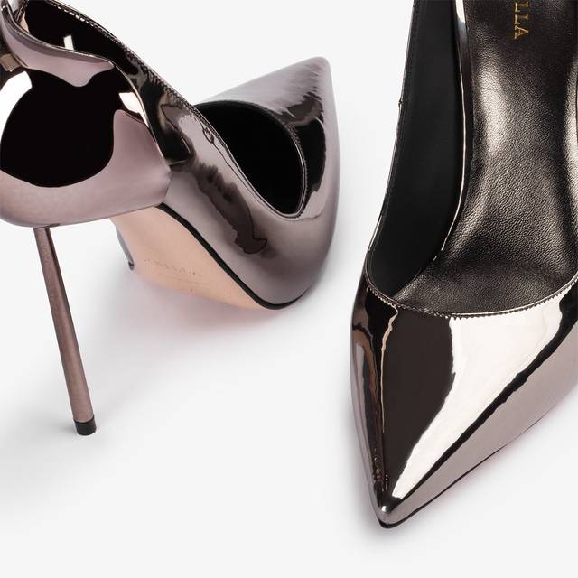 Le Silla Décolleté metallizzata peltro Convenienza