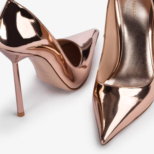 Le Silla Décolleté metallizzata oro rosa Novità