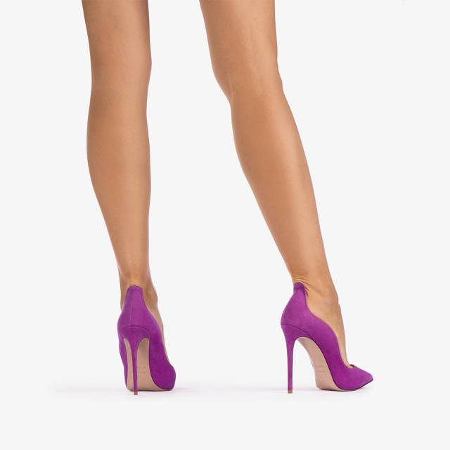 Le Silla Décolleté camoscio lavanda darling Latest stili