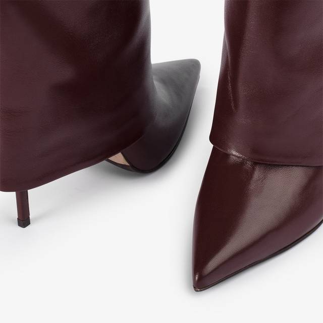 Le Silla Stivale al ginocchio con risvolto nappa marrone fondente Vendite Flash