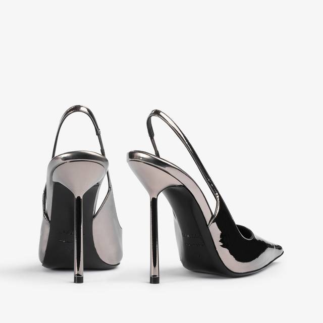Le Silla Slingback metallizzata peltro 2025