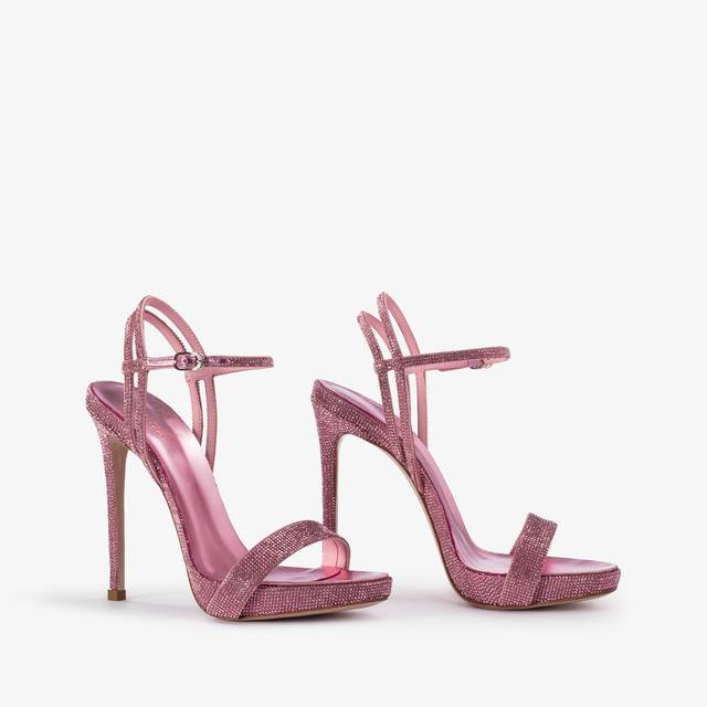 Le Silla Sandalo effetto pavé di Cristalli rosa dea Fino Al -60%