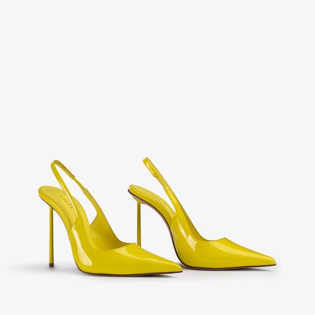 Le Silla Slingback vernice gialla stella Vendita
