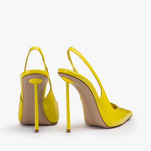 Le Silla Slingback vernice gialla stella Vendita