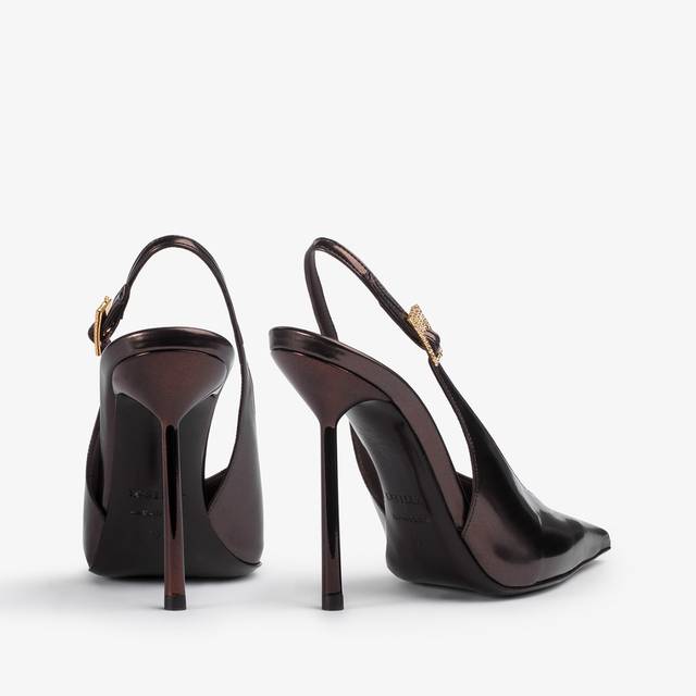 Le Silla Slingback metallizzata marrone fondente I Più Venduti