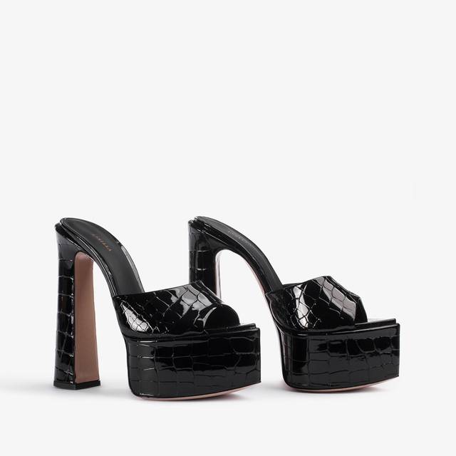 Le Silla Sandalo mule con plateau stampa cocco nero Vendite Flash