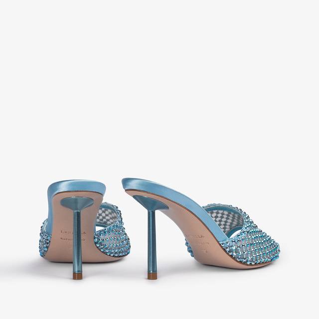 Le Silla Sandalo mule gioiello rete azzurro cielo con Cristalli 2025