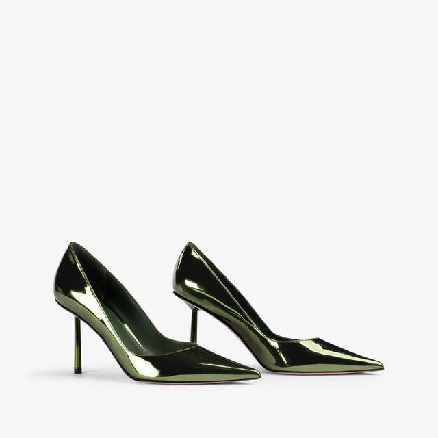 Le Silla Décolleté metallizzata verde pirite Nuovo