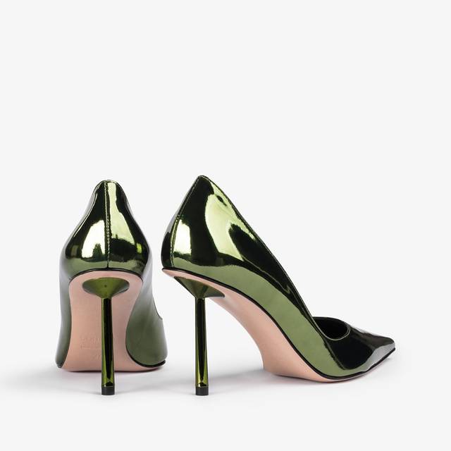 Le Silla Décolleté metallizzata verde pirite Nuovo