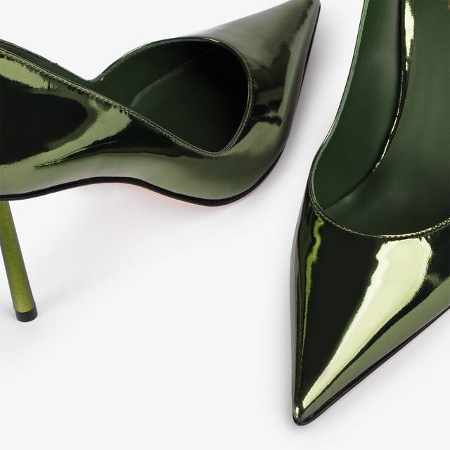Le Silla Décolleté metallizzata verde pirite Nuovo