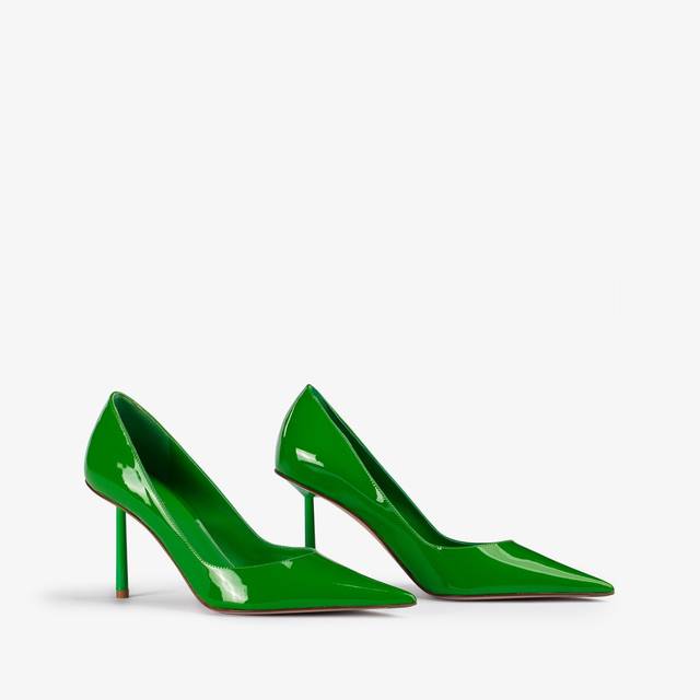 Le Silla Décolleté vernice verde emerald Qualità