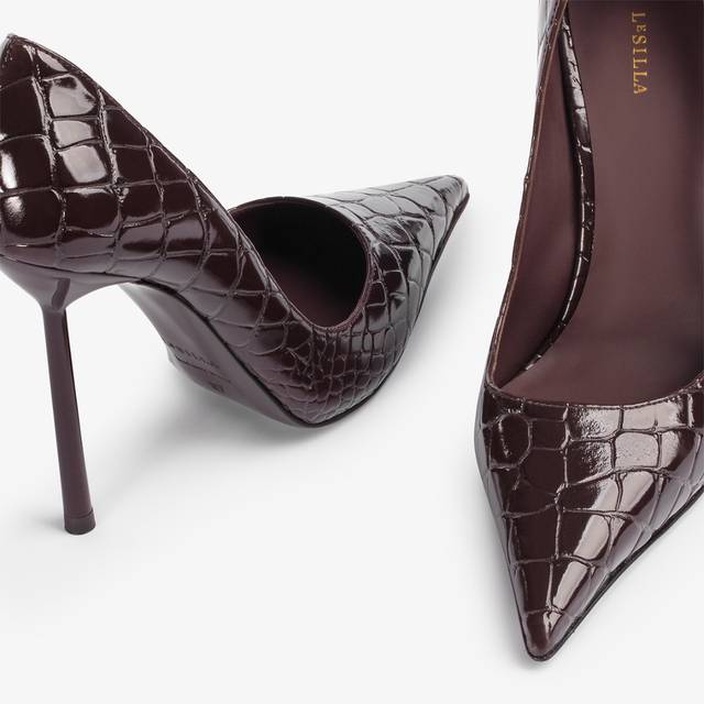 Le Silla Décolleté stampa cocco marrone fondente Promozione