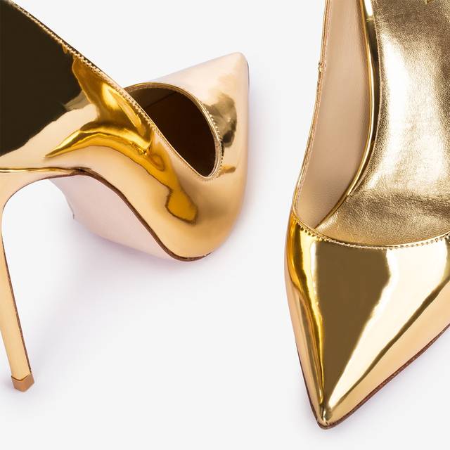 Le Silla Décolleté metallizzata oro pepita Consegna Veloce