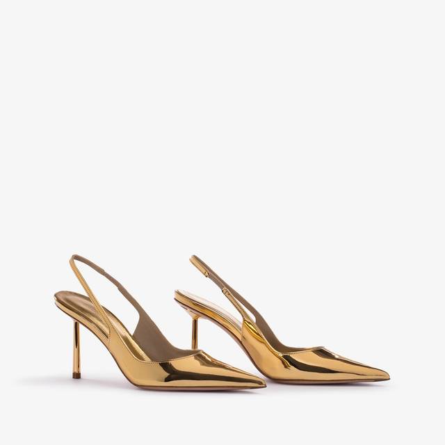Le Silla Slingback metallizzata oro pepita Promozione Limitata