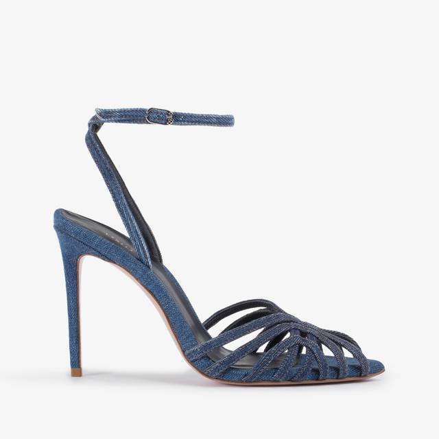 Le Silla Sandalo denim blu