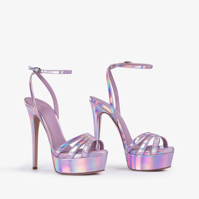 Le Silla Sandalo con plateau iridescente lavanda darling Saldi