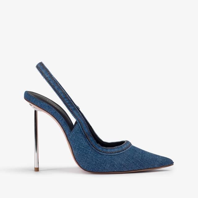 Le Silla Slingback denim blu Vendita Economica