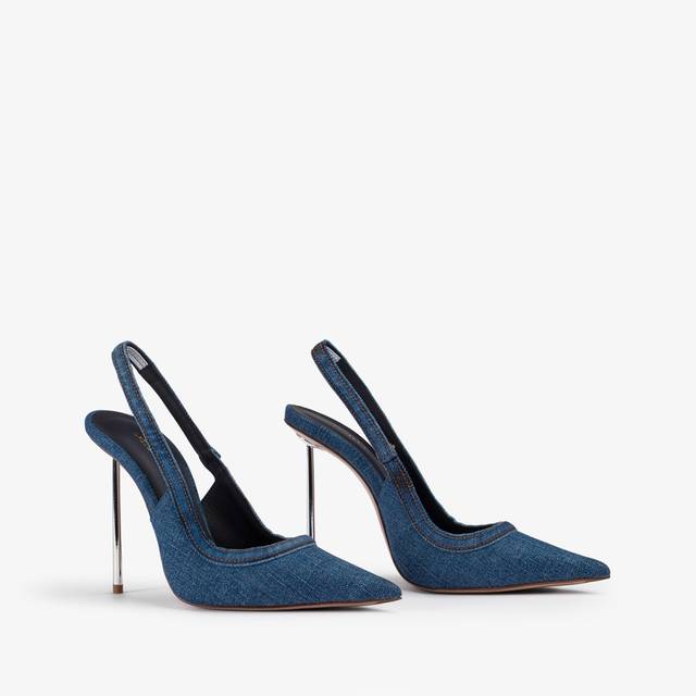 Le Silla Slingback denim blu Vendita Economica
