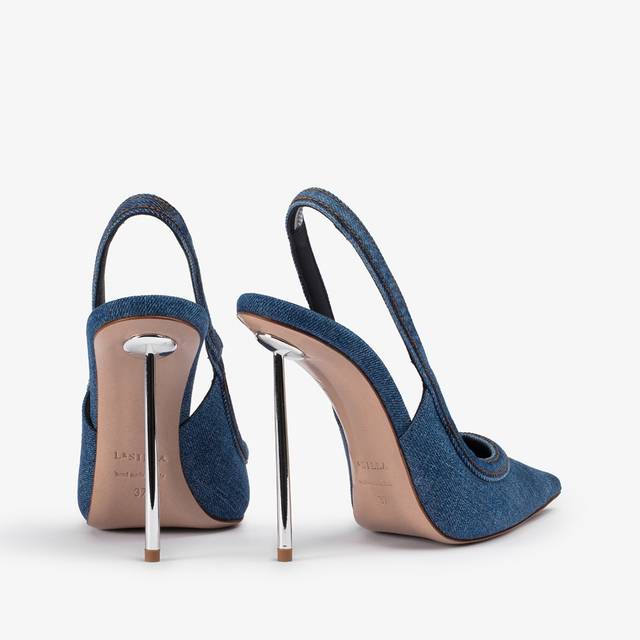 Le Silla Slingback denim blu Vendita Economica