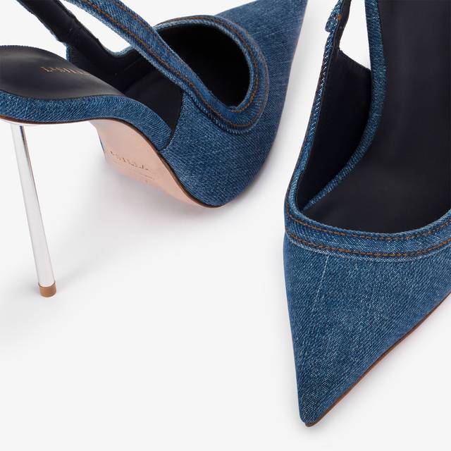 Le Silla Slingback denim blu Vendita Economica