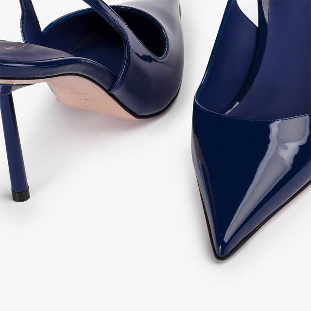 Le Silla Slingback vernice blu 2025