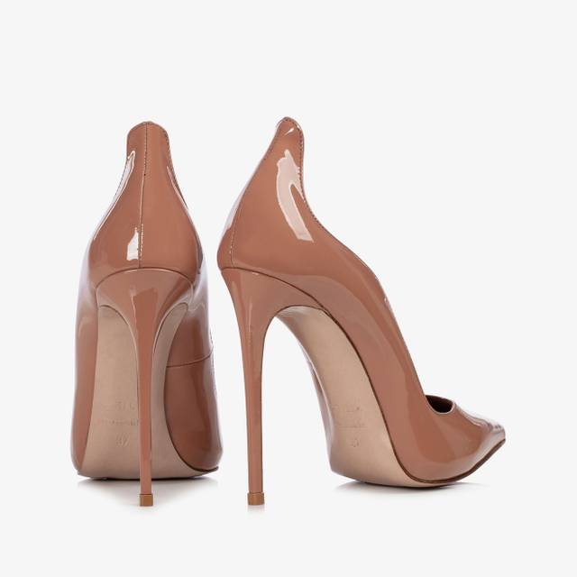 Le Silla Décolleté vernice marrone cake Spedizione Gratuita