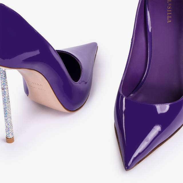 Le Silla Décolleté vernice viola queen Ritorno libero