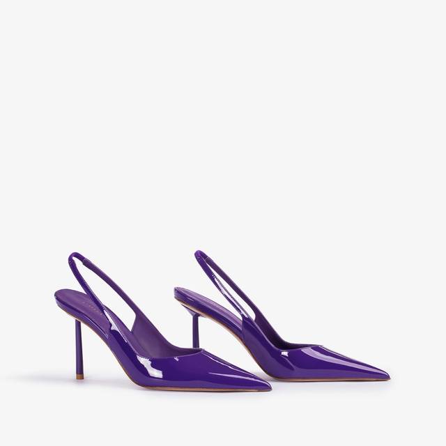 Le Silla Slingback vernice viola queen Ultimi tre giorni