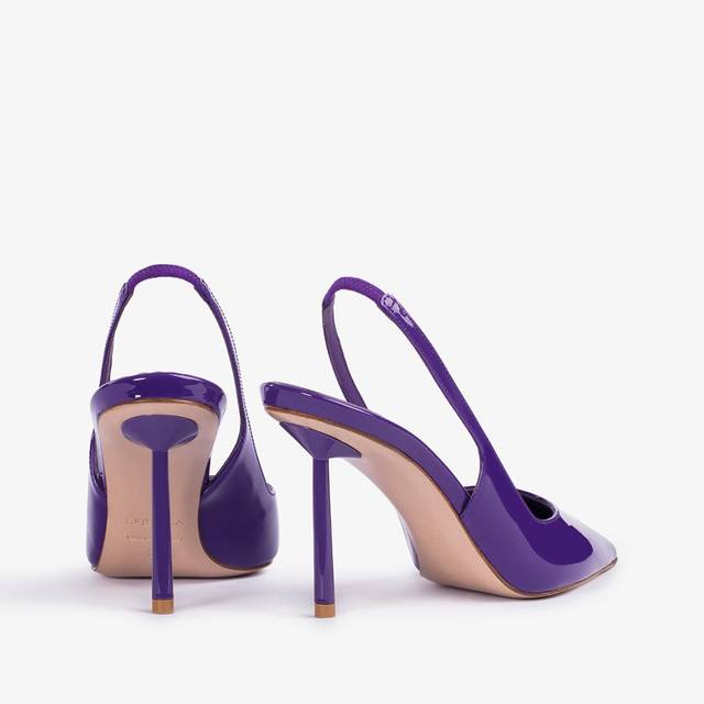 Le Silla Slingback vernice viola queen Ultimi tre giorni