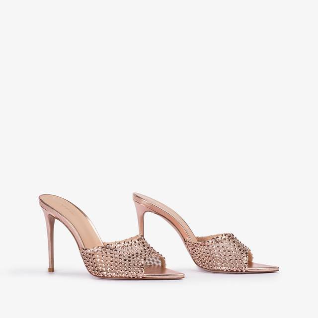 Le Silla Sandalo gioiello rete oro rosa Latest stili