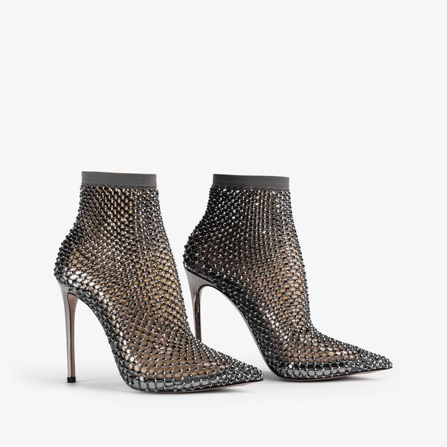 Le Silla Stivaletto calza peltro e Cristalli Only for today